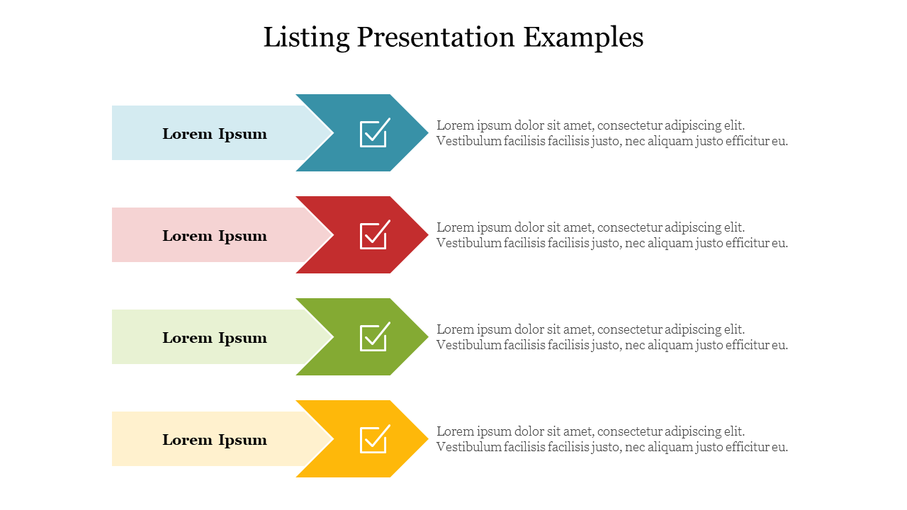 Listing Presentation Examples